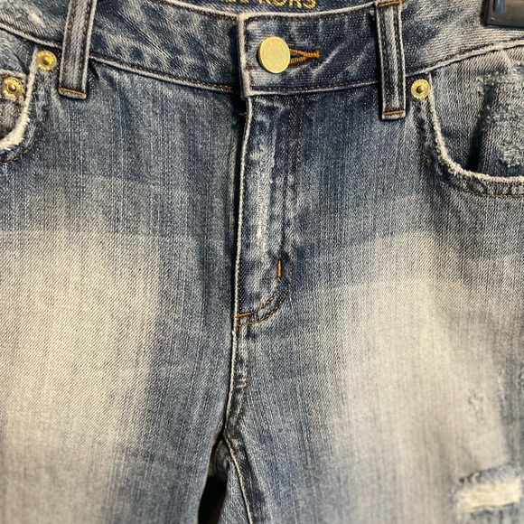 Michael Michael Kors Jean Crop/Capri, Light Indigo - Picture 4 of 9